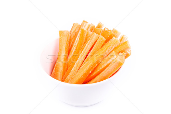 Fraîches juteuse carotte coupé prêt manger Photo stock © Len44ik