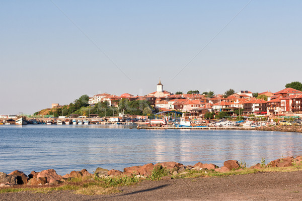 Beautiful view on the Nessebar, the ancient city on the Black Sea coast of Bulgaria.  Stock photo © Len44ik