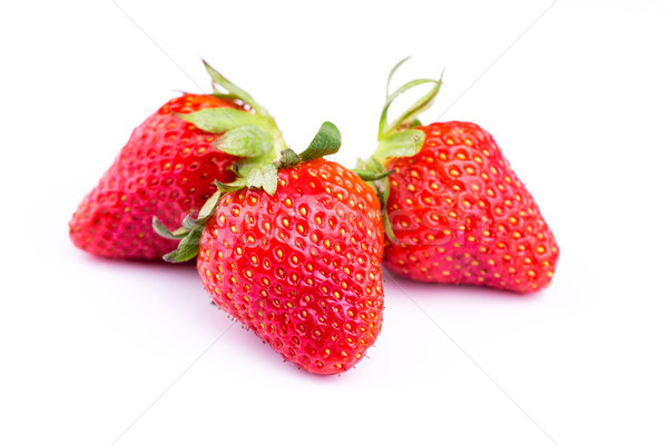 Fresh strawberries isolated on white background. Stock photo © Len44ik