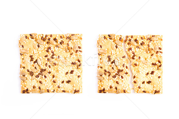 Wholesome biscuits with cereal isolated on white.  Stock photo © Len44ik