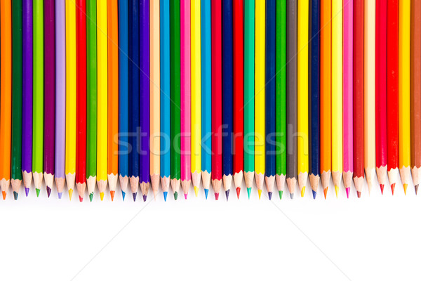 Colour pencils isolated Stock photo © Len44ik