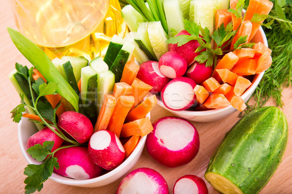 Frischem Gemüse bereit essen frischen gesunden saftig Stock foto © Len44ik