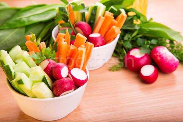 Frischem Gemüse bereit essen frischen gesunden saftig Stock foto © Len44ik