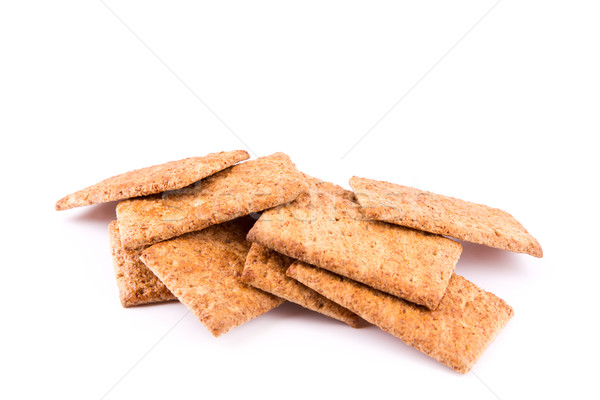 Wholesome biscuits with cereal isolated on white.  Stock photo © Len44ik