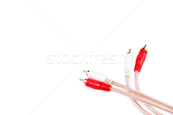 Stock photo: Cable connectors isolated on white 