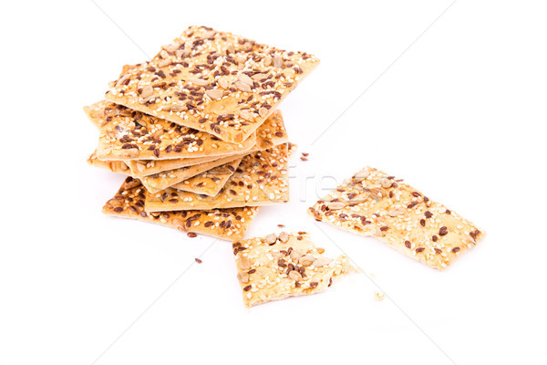 Wholesome biscuits with cereal isolated on white.  Stock photo © Len44ik