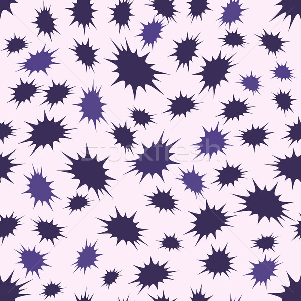 Seamless dark blue blot vector pattern. Stock photo © lenapix