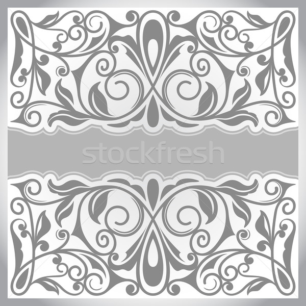 Abstract vintage vector ornament with copy space. Stock photo © lenapix