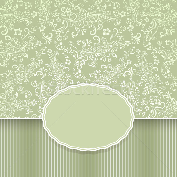 Seamless dark green floral vintage background Stock photo © lenapix