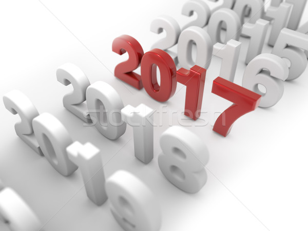 új év jövő múlt évek mélységélesség Stock fotó © lenapix