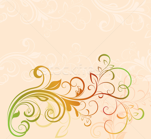 Colorful floral vector background with copy space. Stock photo © lenapix