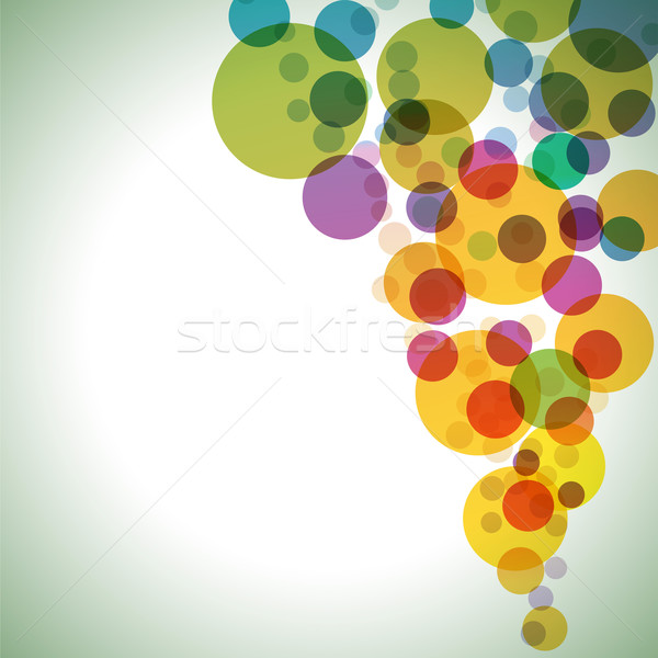 Colorful circles vector background. Stock photo © lenapix