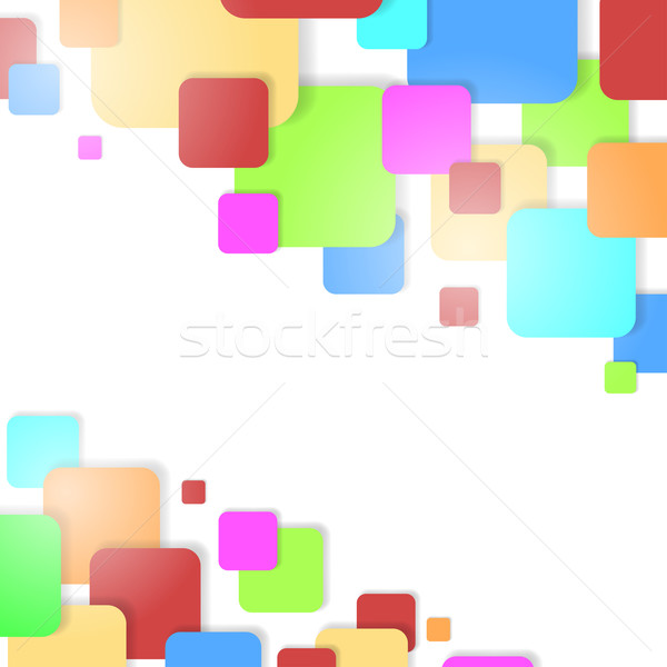 Colorat patrate vector eps10 fişier fundal Imagine de stoc © lenapix