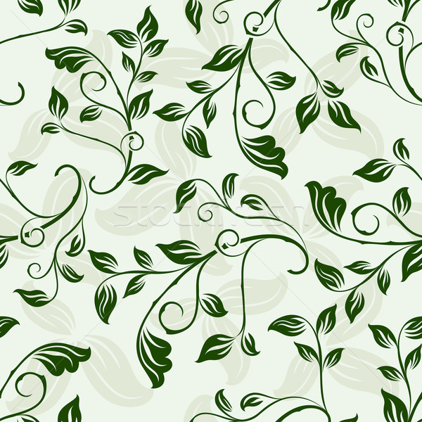 Fundo floral verde ilustração do vetor. Ilustração de vida - 9527516