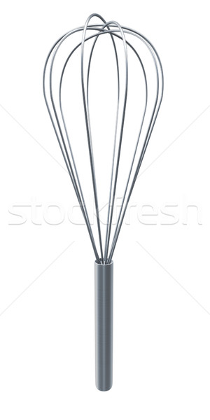 Steel cooking beater isolated on white background. Stock photo © lenapix