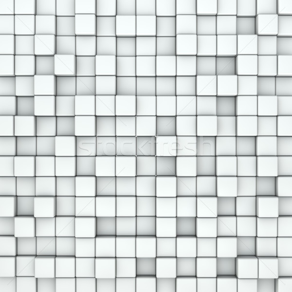 Mur blanche cubes affaires résumé design [[stock_photo]] © lenapix