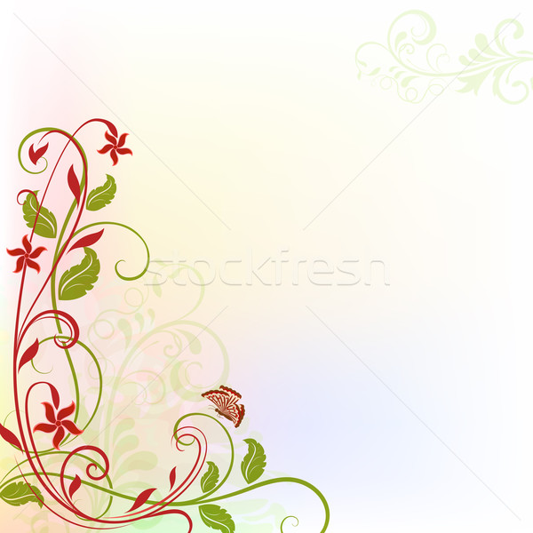 Floral design printemps carte espace de copie fleur [[stock_photo]] © lenapix