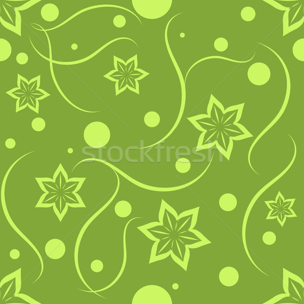 Verde chiaro senza soluzione di continuità floreale pattern fiore abstract Foto d'archivio © lenapix