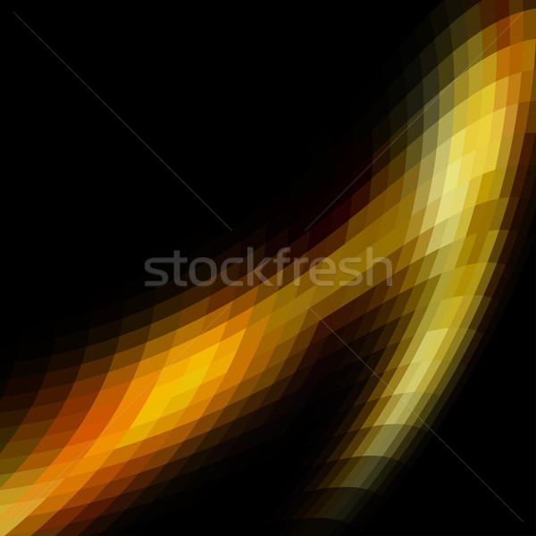 Abstract gold colored mosaic background with black copy space. Stock photo © lenapix