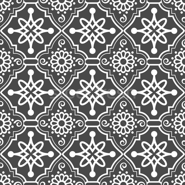 Abstract seamless oriental ornate vector pattern. Stock photo © lenapix