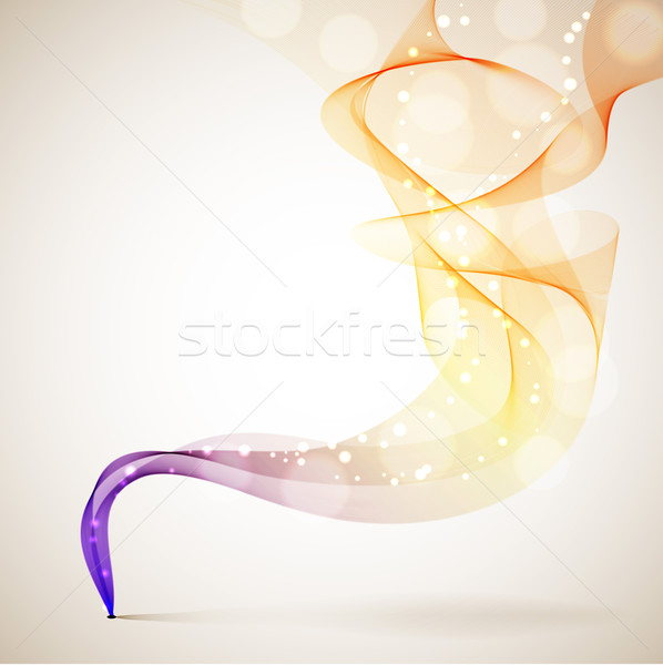 Abstract colorful  vector smoke background with copy space. Stock photo © lenapix