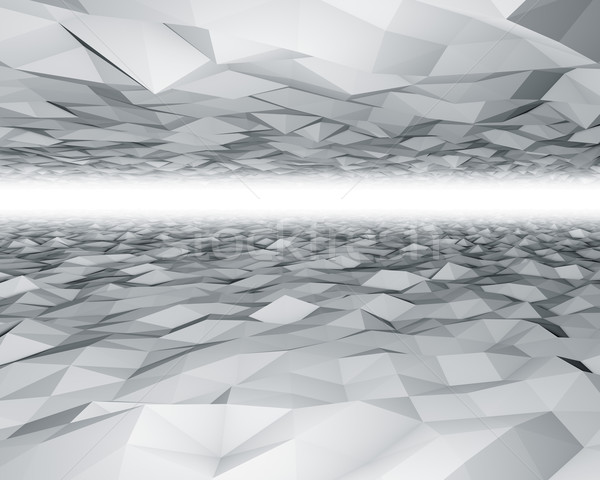Abstract 3D poligono costruzione design sfondo Foto d'archivio © lenapix