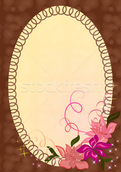 Wektora różowy kwiat ozdoba kwiat papieru Zdjęcia stock © lenapix