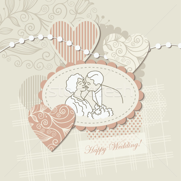 Greeting wedding card
 Stock photo © Lenlis