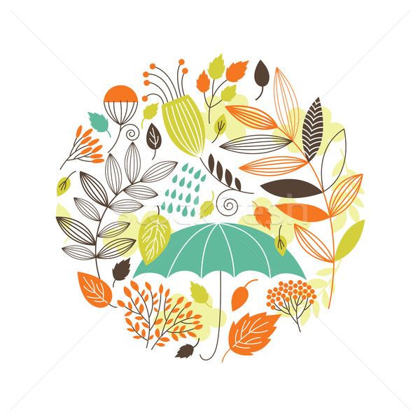 [[stock_photo]]: Automne · illustration · résumé · nature · feuille · fond