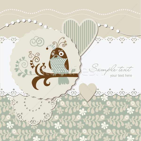greeting card, digital scrap-booking Stock photo © Lenlis