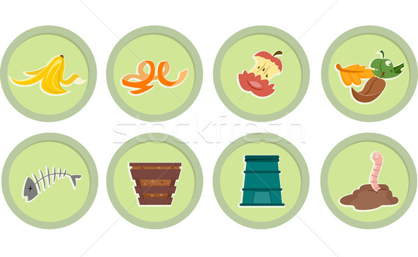 Stock photo: Composting Stickers