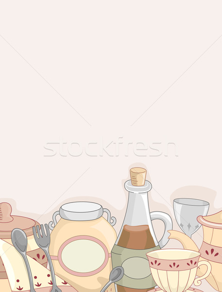 Country Kitchen Design Background 2 Stock photo © lenm