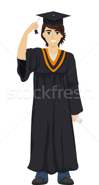 Teen Guy Graduate Stock photo © lenm