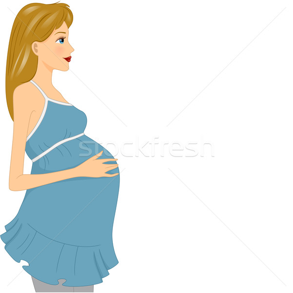 Pregnant Girl Stock photo © lenm