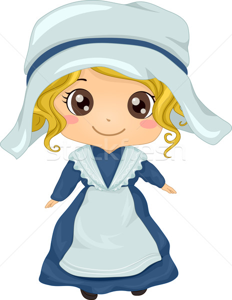 French Girl Costume Stock photo © lenm