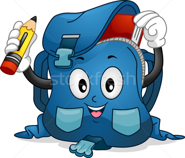 Schoolbag Mascot Stock photo © lenm
