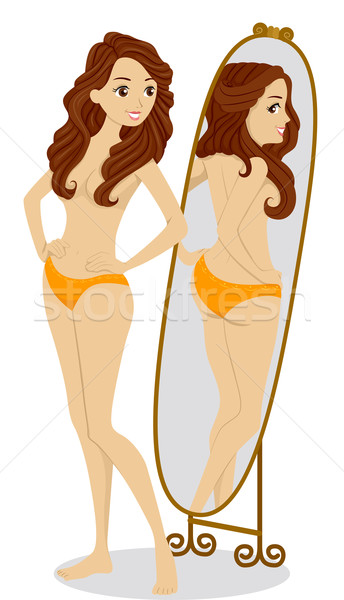 Body Image Girl Stock photo © lenm