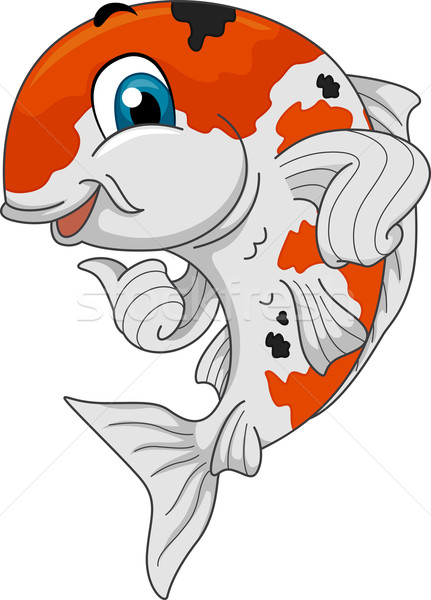 Koi mascota artă sub apă animal Imagine de stoc © lenm