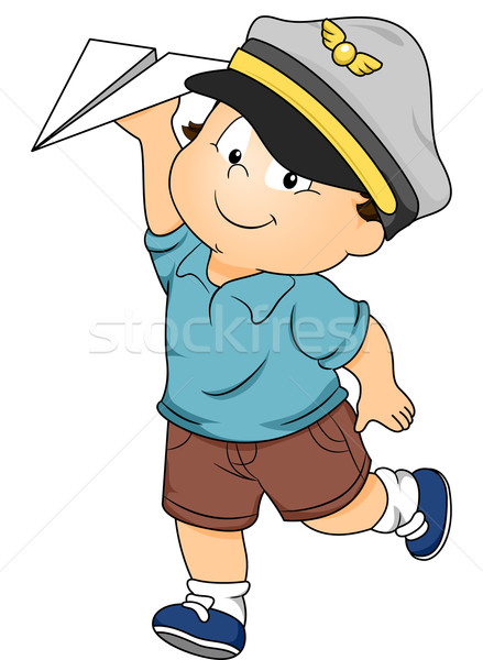Toddler Boy Pilot Stock photo © lenm