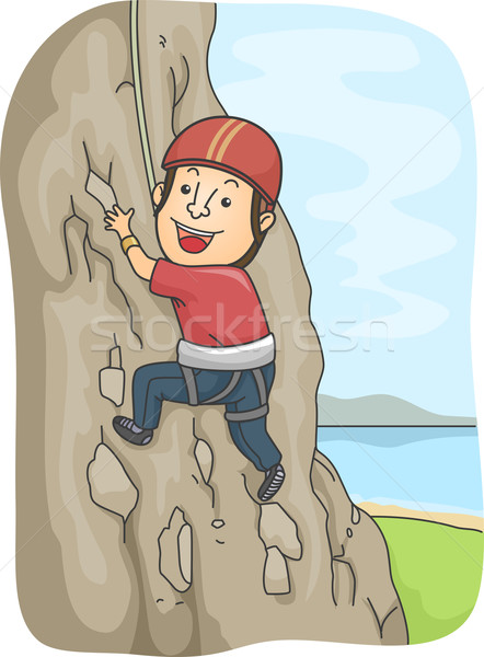 Rock Climber Stock photo © lenm
