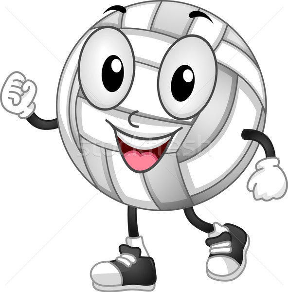 Stock photo: Volleyball Mascot