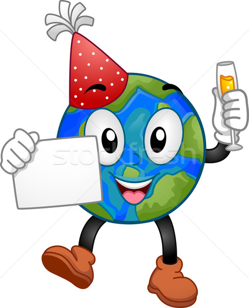 New Year Earth Mascot Stock photo © lenm