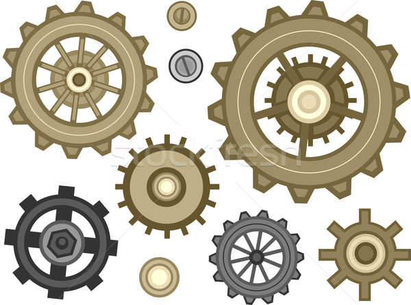 Cogwheel Designs Stock photo © lenm