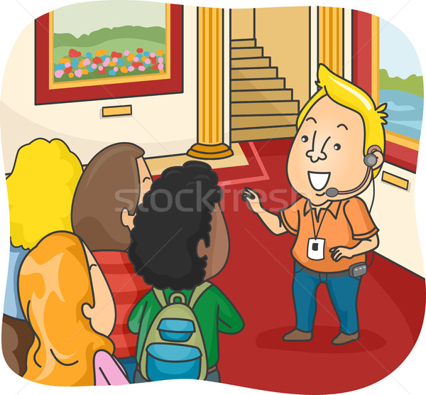 tour guide clip art