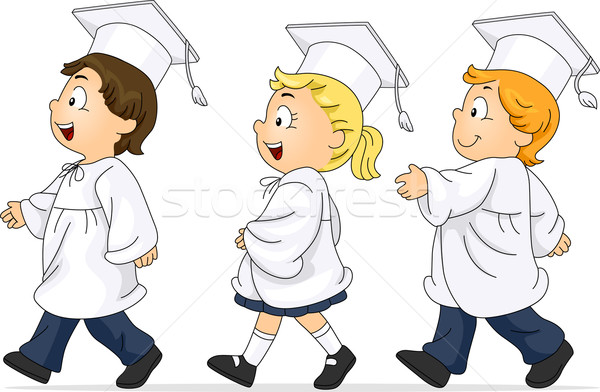 Graduation March Stock photo © lenm