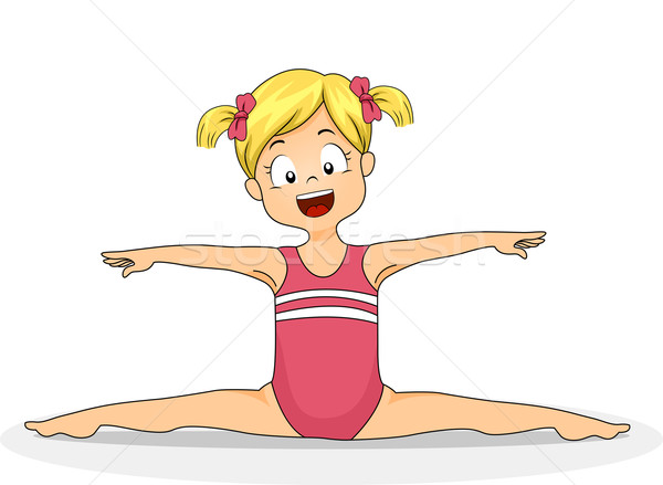 Gymnastics Kid Stock photo © lenm
