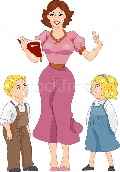 Stock photo: Pin-up Girl Teacher