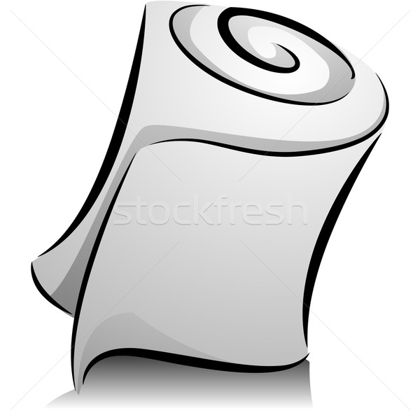 Stock photo: Tissue Rolls in Black and White