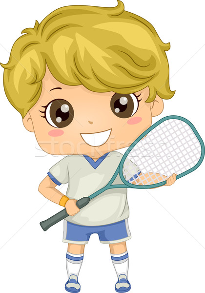 Squash Boy Stock photo © lenm