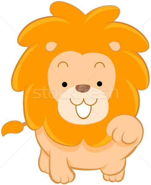 Cute Lion Stock photo © lenm
